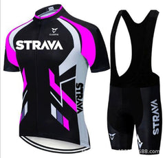 Jersey Sets Red Bicycle Short Sleeve Cycling Clothing Bike Cycling Jersey Bib Shorts