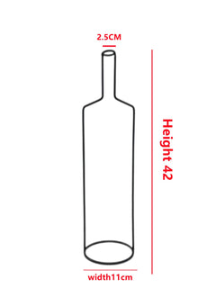 Vase Decor Home Nordic Large Tall Iron Line Flower Vases Dec