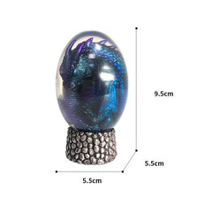 LED Lava Dragon Egg Ornamental Collection Decor Dinosaur Egg Statue Resin Dragon Egg Crystal Minerale Gemstone Reiki Home Decor