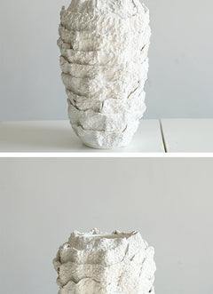 Creative White Ceramic Vase Modern Dining Table Sales Decoration Dried Flowers And Flowerpot