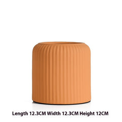 Modern Minimalist Ceramic Vase Morandi Wide Mouth Dry Desktop TV Cabinet Flower Arrangement Decoration