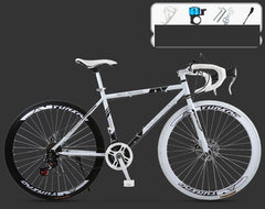 Road Race Variable Speed Solid Tire Double Disc Brake Bicycle