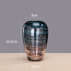 Creative Ink Transparent Glass Vase Living Room
