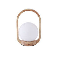 Dimmable Bedroom Bedside Glass Portable Table Lamp