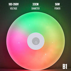 Bluetooth Ceiling Lamp Intelligent RGB Colorful Music