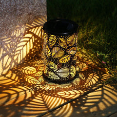 Solar Wrought Iron Hollow Lantern European Style
