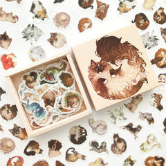 200 Pc Box Set Washi Paper Stickers Stationery Diary Decoration