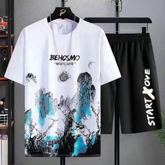 Short-sleeved Shorts Suit Men's Summer New Sports And Leisure