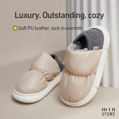 One Shoe Two Wear Cotton Slippers With Thick Plush Bag