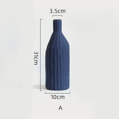 Morandi Color Nordic Style Creative Ceramic Dry Flower Vase Living Room Flower