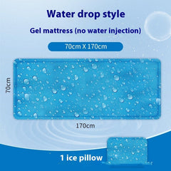 Gel Ice Pad Mattress Cooling Single PVC Cushion