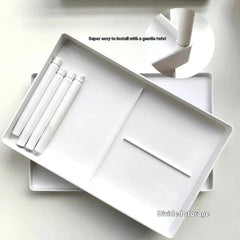 Plastic Double-layer Desktop Sundries Organizer Storage Rack