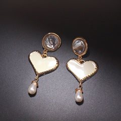 Female Assembly Jewelry Exaggerated Big Earrings Fashion Personality Retro Rhinestone