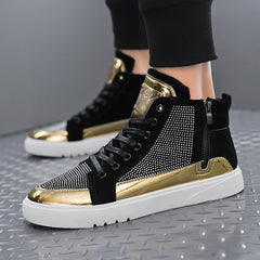 Europe Station Autumn And Winter S Tide High Top Board Shoes