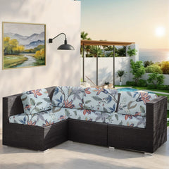New Rainforest Leaf Sofa Seat Cover Solid Color Stretch Dustproof Printed Sofa Cover