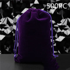 Flannel Drawstring Jewelry Solid Drawstring Pocket