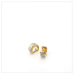 Wide Face Great Wall Pattern Earrings Personalized Simple Design