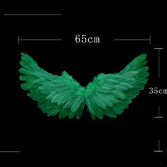 Wings Props Flower Girl Dress Up Halloween Christmas Show Feather Wings