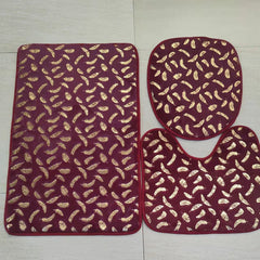 Marbled Hot Stamping Carpet Floor Mat Toilet Mat