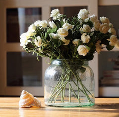 Small White Camellia Handmade Freehand Artificial Plant