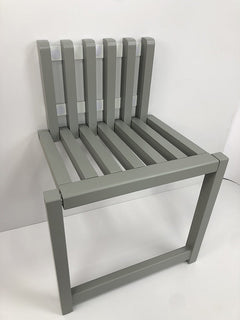 Wall-Mounted Folding Chair for Shoe Changing - Space-Saving Solid Wood Design