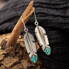 Exaggerated Personalized Large Leaves Enamel Earrings