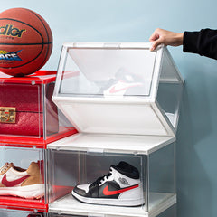 Double Magnetic Suction High Transparency Side Opening Transparent Shoe Box