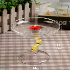 Model Room Soft Dressing Table Glass Jewelry Fruit Plate