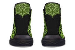 Printed Couple High Top Canvas Shoes