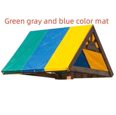 Color-blocking outdoor children's playground canopy cover