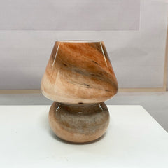 Handmade Glass Mushroom Table Lamp, Bedside Small Night Lamp