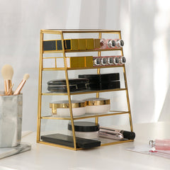 Table Glass Cosmetic Storage Box