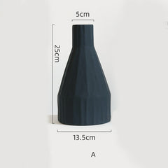 Morandi Color Nordic Style Creative Ceramic Dry Flower Vase Living Room Flower