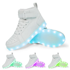 LED Lamp High-top Board Shoe Light Shoes Charging Dancing Shoes
