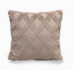 Plush Solid Color Sofa Pillowcase Living Room Cushion