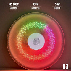 Bluetooth Ceiling Lamp Intelligent RGB Colorful Music