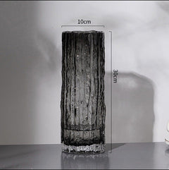Nordic Light Luxury Simple Transparent Glass Vase Living Room Table Decorations Ornaments