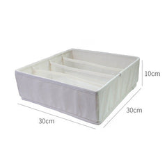Household Multi-grid Folding Fabric Underwear Storage Box