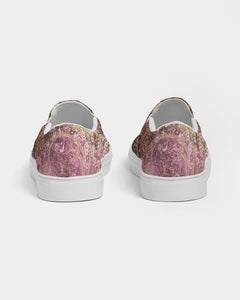 BEAUTIFUL PURPLE GITTER DESIGN CREATED BY FLIPSTYLEZ Women's Slip-On Canvas Shoe