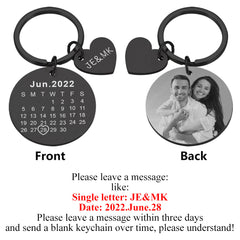 Stainless Steel Mirror DIY Pendant Outer Hole Round Card Keychain