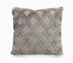 Plush Solid Color Sofa Pillowcase Living Room Cushion