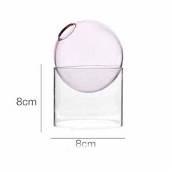 Creative Colorful Spherical Glass Vase Decoration