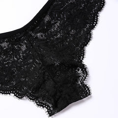 Cloud Lace Trim Unwired Bra Set Beauty Back