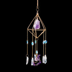 Natural Stone Amethyst Powder Crystal Decoration