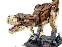 Dinosaur building blocks assembled toy boy high difficulty huge Tyrannosaurus rex children puzzle 6 birthday gift 10 years old