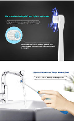 Creative Waterproof Rotary Household Electric Toothbrush