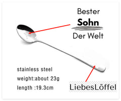 Valentines Day Gift Stainless Steel Milk Coffee Spoons Love Letter Wedding Souvenirs Anniversary Gift For Girlfriend Boyfriend