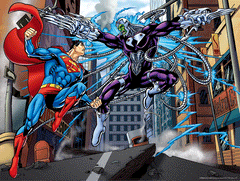 Lenticular 3D Puzzle: DC - Superman vs Electro